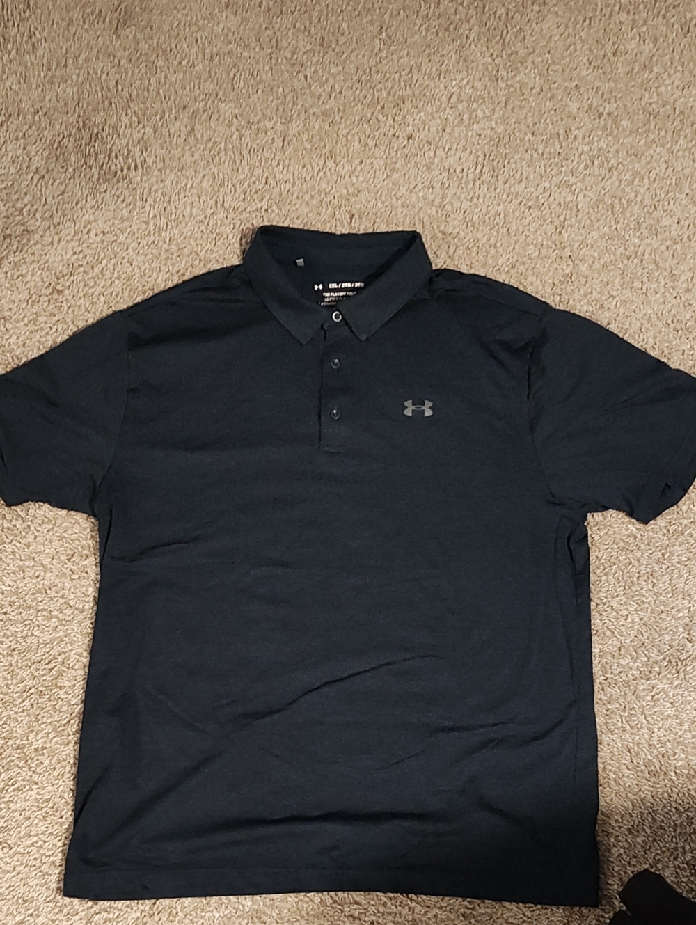 Under Armour Men’s Black Polo with Subtle Logo